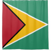 Vlag van Guyana Douchegordijn (Voorkant)