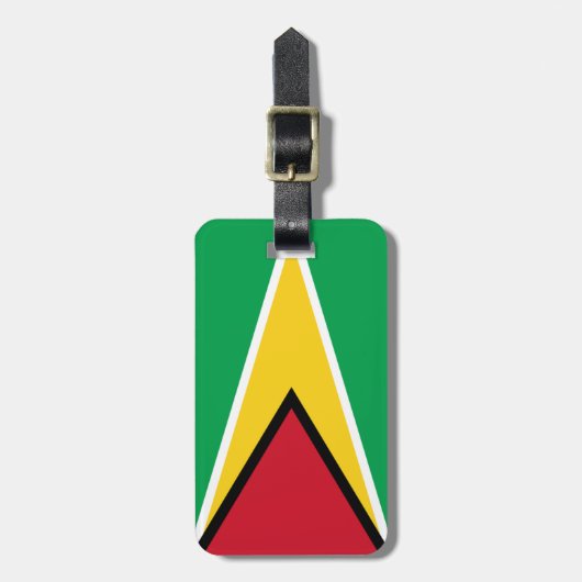 Vlag van Guyana Easy ID Personal Bagagelabel (Voorkant verticaal)