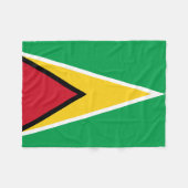 Vlag van Guyana Fleece Deken (Voorkant (Horizontaal))