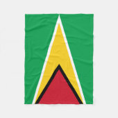 Vlag van Guyana Fleece Deken (Voorkant)