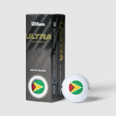 Vlag van Guyana Golfballen (Verpakking)