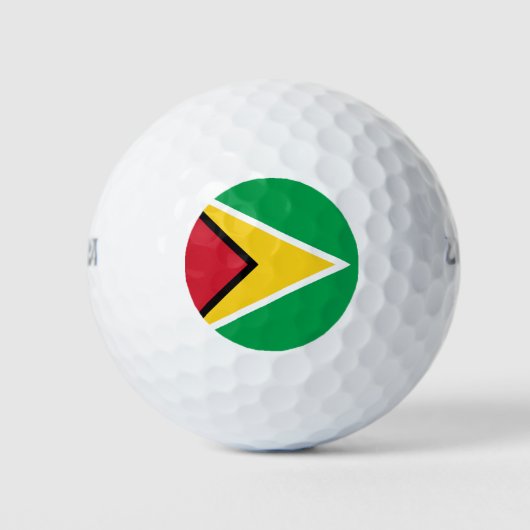 Vlag van Guyana Golfballen (Voorkant)