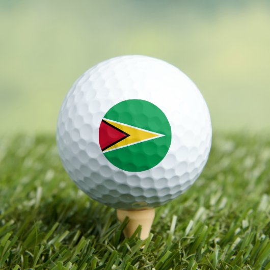 Vlag van Guyana Golfballen (Insitu Shirt)