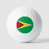 Vlag van Guyana Golfballen (Voorkant)