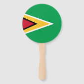 Vlag van Guyana Handwaaier (Achterkant)