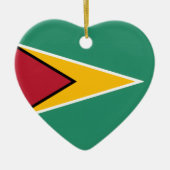 Vlag van Guyana Keramisch Ornament (Voorkant)