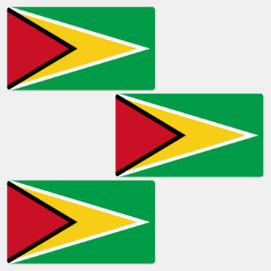 Vlag van Guyana Labels