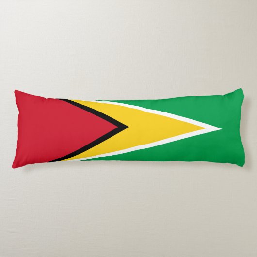 Vlag van Guyana Lichaamskussen (Voorkant)