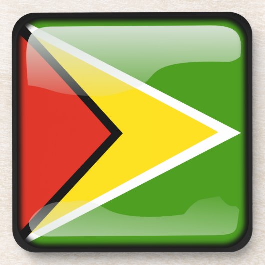 Vlag van Guyana Onderzetter (Voorkant)