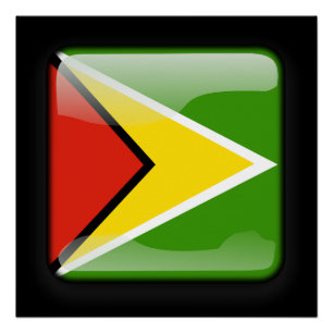 Vlag van Guyana Perfect Poster
