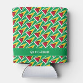 VLAG VAN GUYANA Persoonlijke carnavalsport Blikjeskoeler (Achterkant)