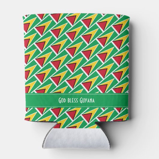 VLAG VAN GUYANA Persoonlijke carnavalsport Blikjeskoeler (Achterkant)