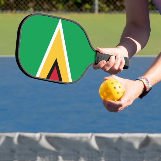 Vlag van Guyana Pickleball Paddle (Insitu)