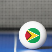 Vlag van Guyana Pingpongbal (Net)