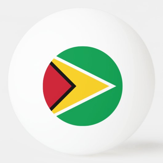 Vlag van Guyana Pingpongbal (Voorkant)