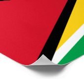 Vlag van Guyana Poster (Hoek)