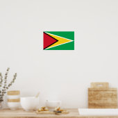 Vlag van Guyana Poster (Keuken)