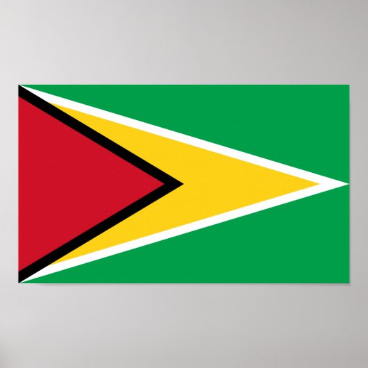 Vlag van Guyana Poster (Voorkant)