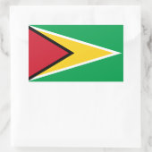 Vlag van Guyana Rechthoekige Sticker (Tas)