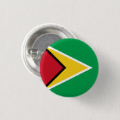 Vlag van Guyana Ronde Button 3,2 Cm (Voorkant /achterkant)