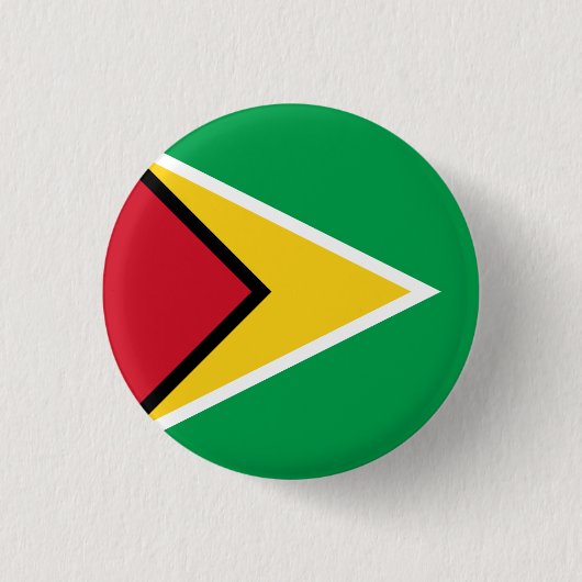 Vlag van Guyana Ronde Button 3,2 Cm (Voorkant)