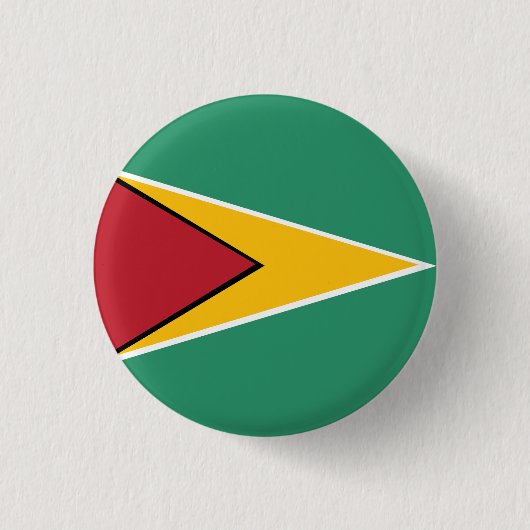 Vlag van Guyana Ronde Button 3,2 Cm (Voorkant)