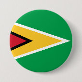 Vlag van Guyana Ronde Button 7,6 Cm (Voorkant)