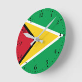 Vlag van Guyana Ronde Klok (Hoek)