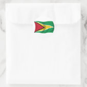 Vlag van Guyana Ronde Sticker (Tas)