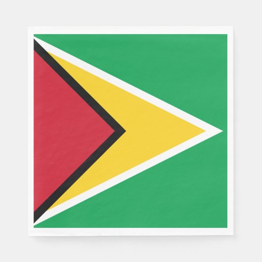 Vlag van Guyana Servet (Voorkant)
