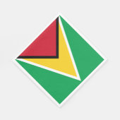 Vlag van Guyana Servet (Hoek)