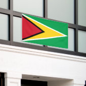 Vlag van Guyana Spandoek (Buitenkant Gebouw)