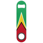 Vlag van Guyana Speed Flessenopener (Voorkant)