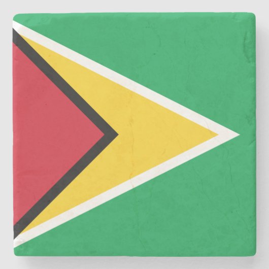 Vlag van Guyana Stenen Onderzetter (Voorkant)