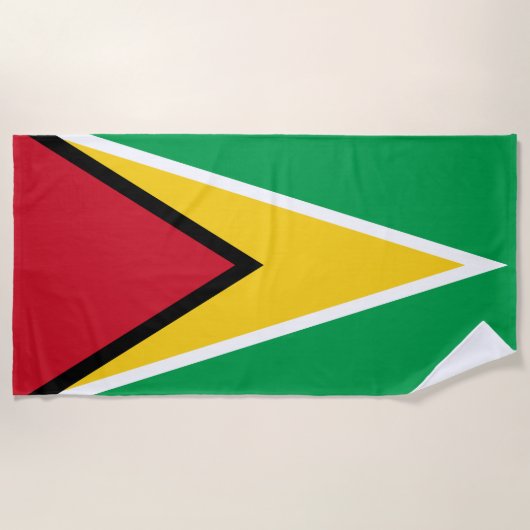 Vlag van Guyana Strandlaken (Voorkant)