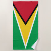 Vlag van Guyana Strandlaken (Voorkant)