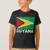  vlag van Guyana T-shirt (Voorkant)