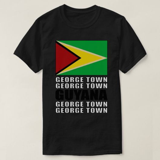 Vlag van Guyana T-shirt (Design voorkant)