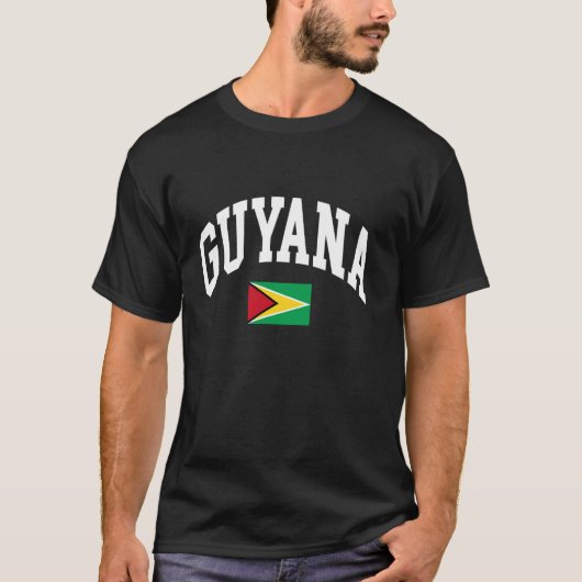 Vlag van Guyana T-shirt (Voorkant)