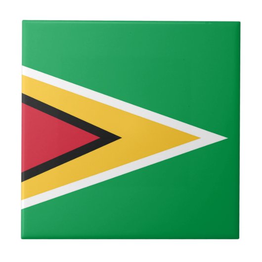 Vlag van Guyana Tegeltje (Voorkant)