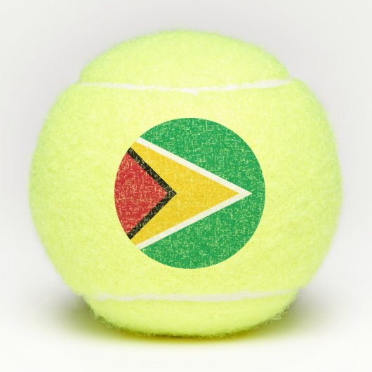 Vlag van Guyana Tennisballen (Voorkant)