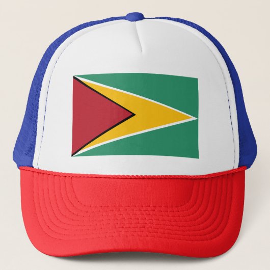 Vlag van Guyana Trucker Pet (Voorkant)