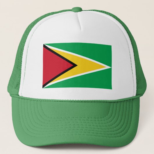 Vlag van Guyana Trucker Pet (Voorkant)