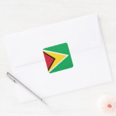 Vlag van Guyana Vierkante Sticker (Envelop)