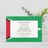 Vlag van Guyana, Vlag van Guyana bruiloft Kaart (Staand voorkant)