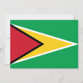 Vlag van Guyana, Vlag van Guyana bruiloft Kaart (Achterkant)