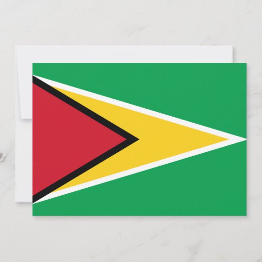 Vlag van Guyana, Vlag van Guyana bruiloft Kaart (Achterkant)
