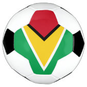 Vlag van Guyana Voetbal (Gedraaid)