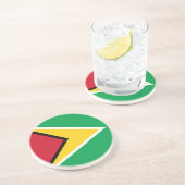 Vlag van Guyana Zandsteen Onderzetter (Zijkant)