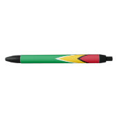 Vlag van Guyana Zwarte Inkt Pen (Voorkant)